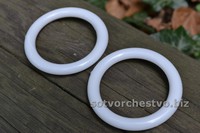 Кольцо пластмассовое белое 5,5 см | интернет магазин Сотворчество