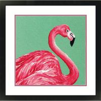 71-20086 Набор для вышивки (гобелен) DIMENSIONS Pink Flamingo "Розовый фламинго"