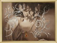 фото Набір картина стразами Чарівна Мить КС-034 "Тремтливий поцілунок"