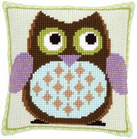 PN-0147157 Набор для вышивания крестом (подушка) Vervaco Mister Owl "Господин филин"