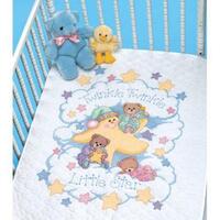 03171 Набор для вышивания крестом (одеяло) DIMENSIONS Twinkle Twinkle Quilt "Маленькая звёздочка" 