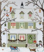 фото XSS4 Набір для вишивання хрестом New England Homes: Winter "Будинки Нової Англії: Зима"