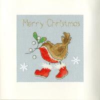 XMAS31 Набор для вышивания крестом (рождественская открытка) Step Into Christmas "Шаг в рождество" Bothy Threads