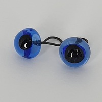 глазки для игрушек пришивные preciosa стекло, голубые, 6 мм | интернет магазин Сотворчество