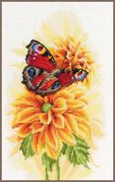 PN-0194926 Набор для вышивки крестом LanArte Fluttering butterfly "Порхающая бабочка" 