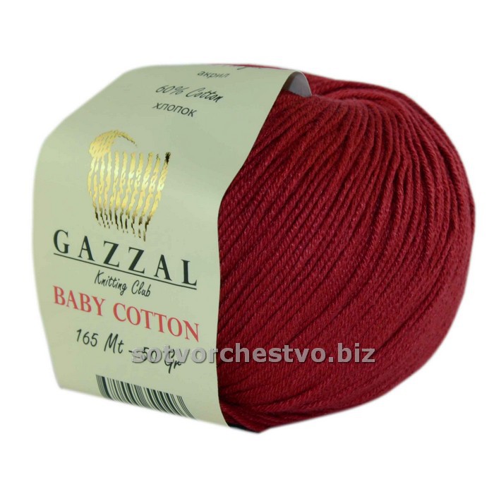 Baby Cotton 3439 бордо | интернет магазин Сотворчество
