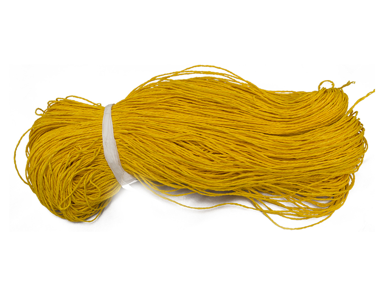 Рафия нат.ярко-желтый  0,193 кг | интернет магазин Сотворчество