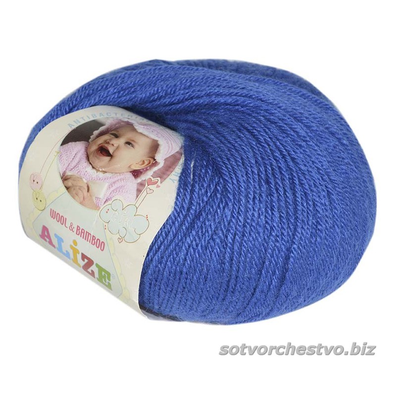 Baby Wool 141 василек/электрик | интернет магазин Сотворчество