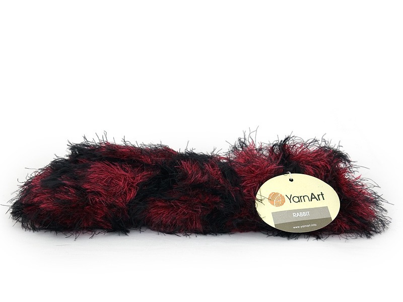 Rabbit YarnArt 557 рубиново-черный | интернет магазин Сотворчество