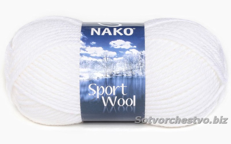 Sport Wool 208 белый | интернет магазин Сотворчество