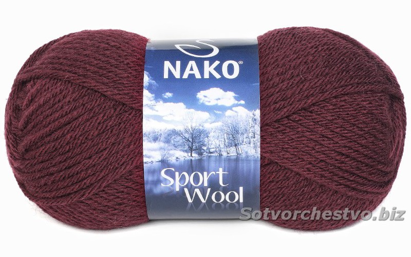 Sport Wool 3718 бордо | интернет магазин Сотворчество