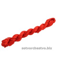 Шнур нейлоновый 1,5 мм красный метраж | интернет магазин Сотворчество
