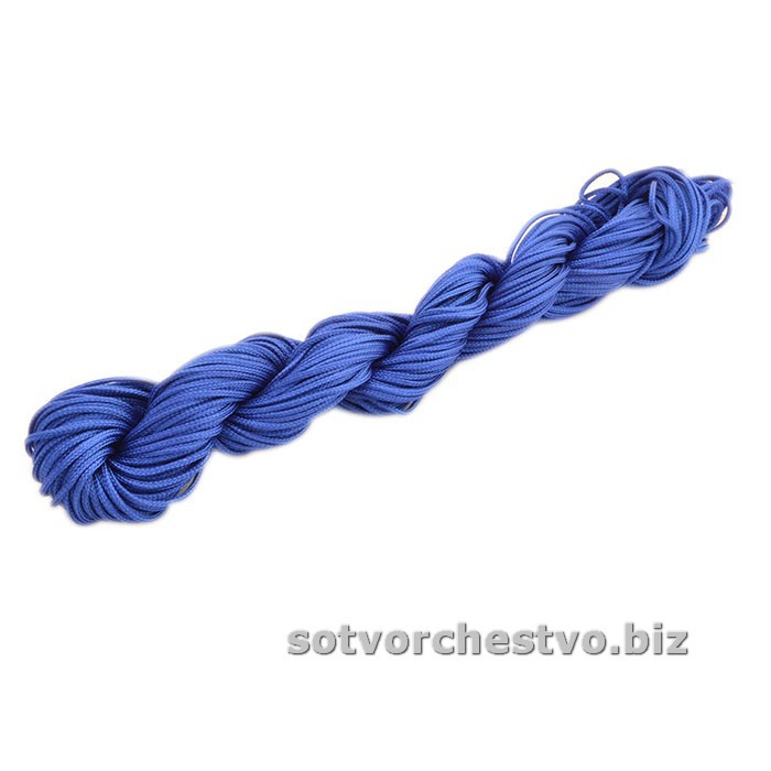 Шнур нейлоновый 1,5 мм синий метраж | интернет магазин Сотворчество