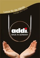 Спицы круговые Addi , никель 80 см - 6,0 мм | интернет магазин Сотворчество
