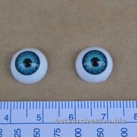 Глаза круглые 12мм голуб | интернет магазин Сотворчество