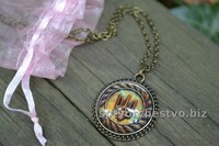 Медальон Тризуб Украины колосок ожерелье | интернет магазин Сотворчество