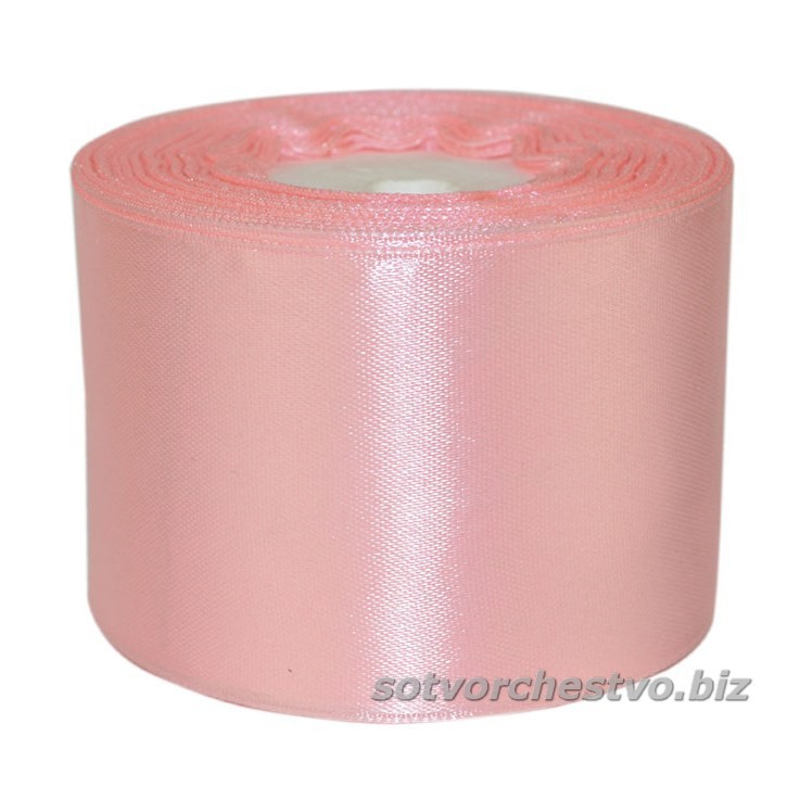 Лента атласная 50 мм 4646 розово-персиковый | интернет магазин Сотворчество