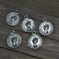 Монетка маленькая серебро | интернет магазин Сотворчество