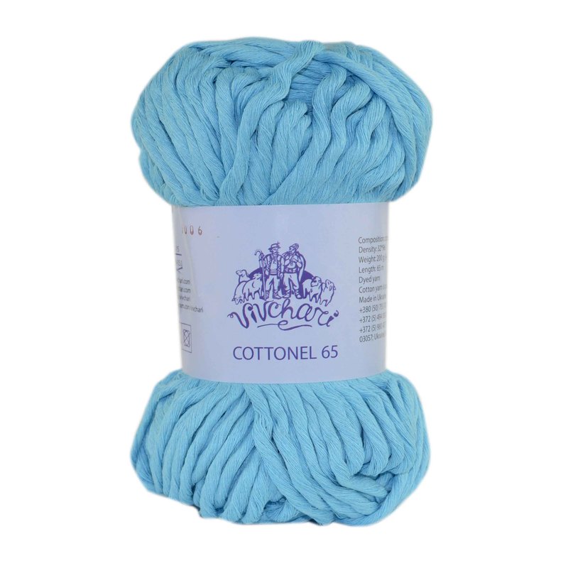 Cottonel (Коттонель 65) 3006 світла бірюза | интернет магазин Сотворчество