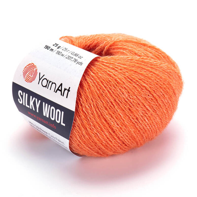 silky wool 338 оранж | интернет магазин Сотворчество