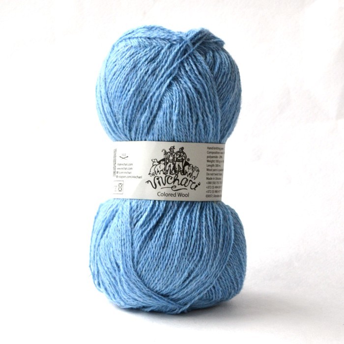 colored wool  806 блакитний | интернет магазин Сотворчество