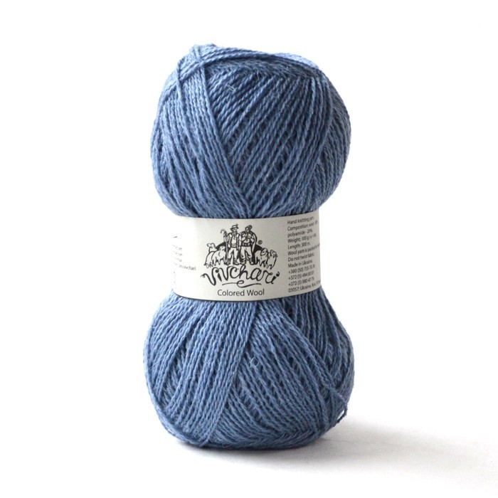 colored wool  807 сіро-блакитний | интернет магазин Сотворчество