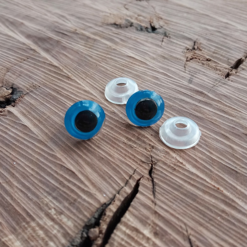 глаза окрашенные китай голубые 11 мм | интернет магазин Сотворчество