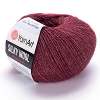 silky wool 344 винный | интернет магазин Сотворчество
