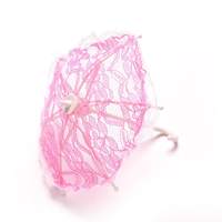 зонтик кукольный розовый | интернет магазин Сотворчество