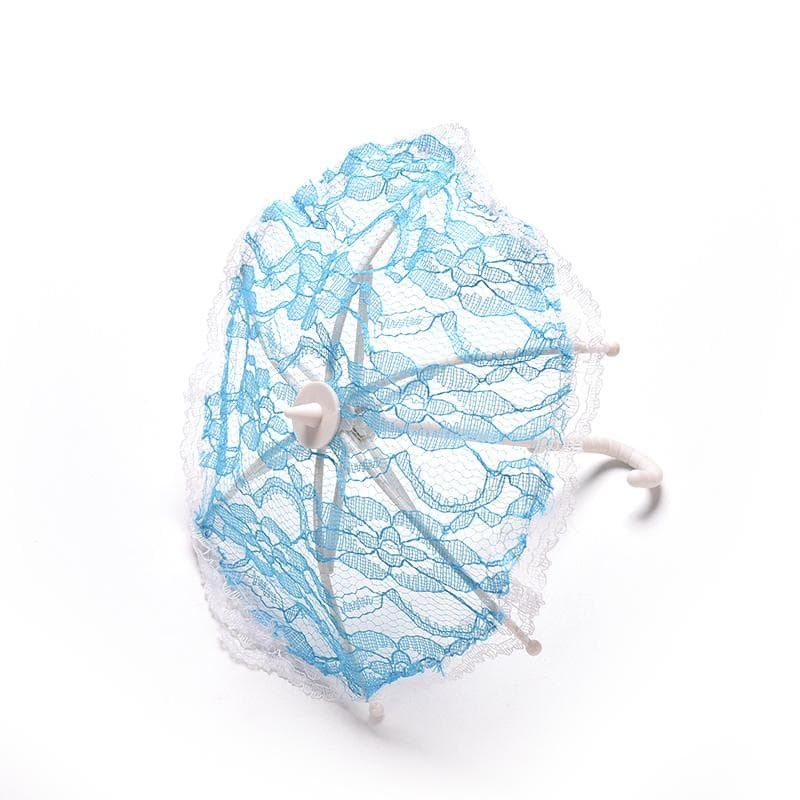 зонтик кукольный голубой | интернет магазин Сотворчество