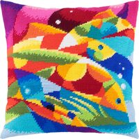 подушка тм чарівниця v-144  абстракція риби | интернет магазин Сотворчество