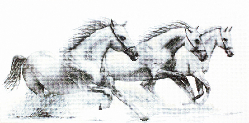 b495 белые лошади | интернет магазин Сотворчество