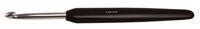 фото 30817 Крючок алюмінієвий з чорною ручкою та срібним наконечником KnitPro, 5.00 мм