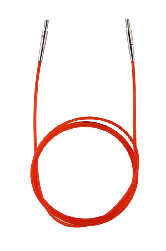 10635 Кабель Red (Красный) для создания круговых спиц длиной 100 см KnitPro