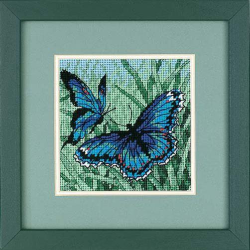 07183 Набор для вышивания (гобелен) DIMENSIONS Butterfly Duo "Пара бабочек"