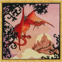 121 К Набор для вышивания крестом NIMUЁ Le Dragon Rouge "Красный дракон"