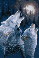35203 Набор для вышивания крестом DIMENSIONS In Harmony Wolves "В гармонии"