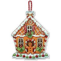 70-08917 Набор для вышивания крестом DIMENSIONS Gingerbread House Christmas Ornament "Рождественское украшение Пряничный домик"