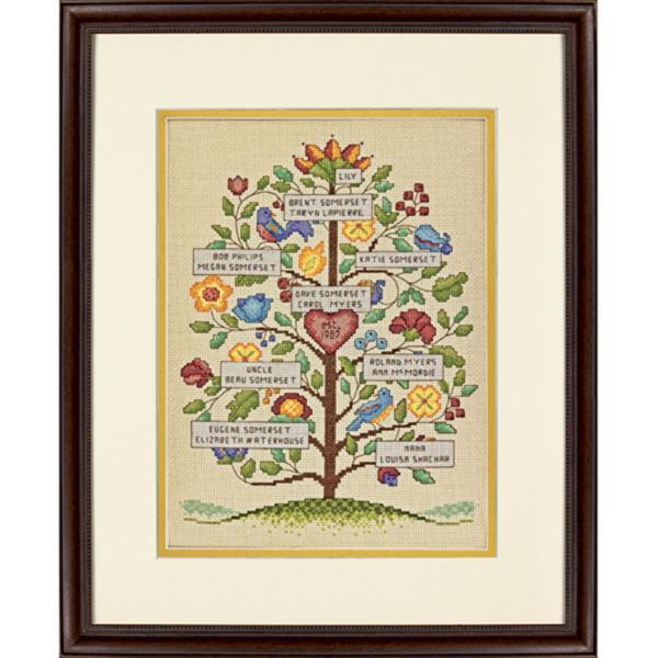 70-73817 Набор для вышивания крестом DIMENSIONS Vintage Family Tree "Семейное древо (винтажный стиль)"