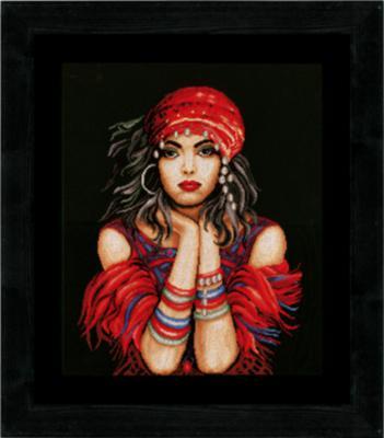 PN-0144529 Набор для вышивки крестом LanArte Gypsy Girl "Цыганка"