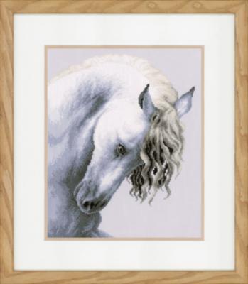 PN-0147414 Набор для вышивки крестом LanArte Impetuous Roan "Стремительная чалая лошадь"