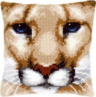 PN-0149921 Набор для вышивания крестом (подушка) Vervaco Wild Cat "Пума"