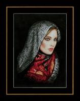 PN-0155033 Набор для вышивки крестом LanArte Woman in Veil "Женщина в вуале"