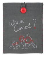 PN-0156717 Набор для вышивки гладью Vervaco Чехол для планшета "Wanna Connect?"