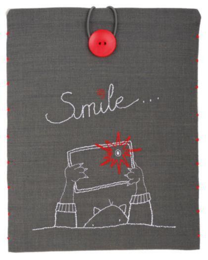 PN-0156718 Набор для вышивки гладью Vervaco Чехол для планшета "Smile"