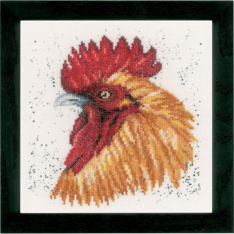 PN-0157490 Набор для вышивки крестом LanArte Brown Rooster "Коричневый петух"