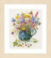 фото PN-0164074 Набір для вишивки хрестом LanArte Flowers in vase "Квіти у вазі"