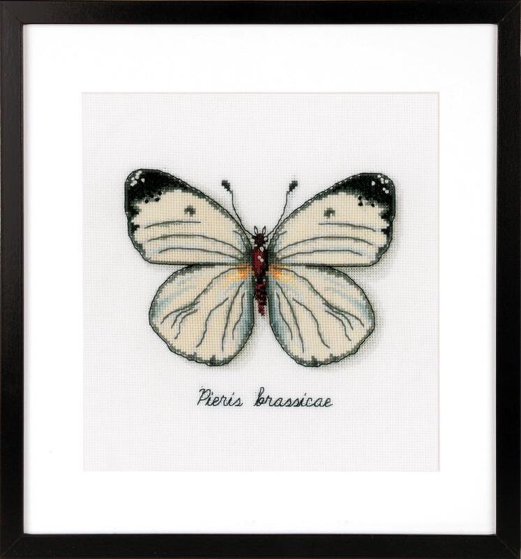 PN-0165233 Набор для вышивки крестом Vervaco White Butterfly "Белая бабочка"