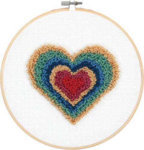 72-70024 Набор для вышивания Dimensions Heart retro "Сердце Ретро"