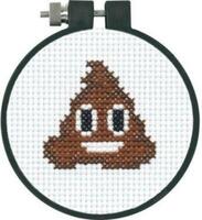 72-75071 Набор для вышивания крестом DIMENSIONS Pile of Poo Emoji 